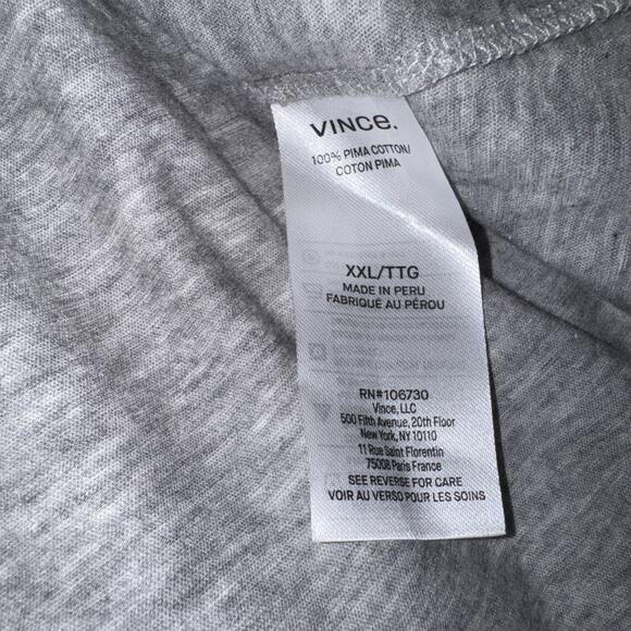 Vince Double Layer Light Blue Short Sleeve Polo Shirt Size Xxl - Picture 9 of 9